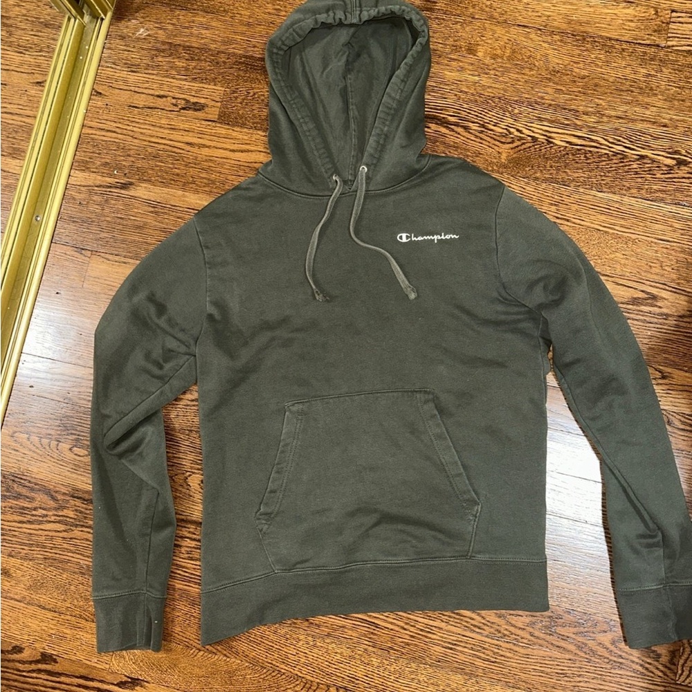 Champion Men's Green Hoodie